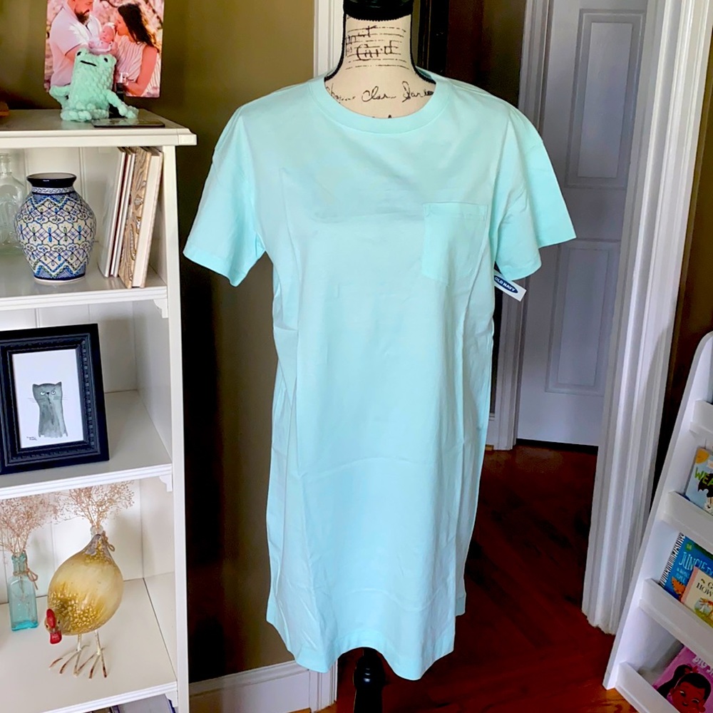 NWT Old Navy Vintage Collegiate Style T-shirt Dress size Small